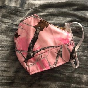 Pink camo mask